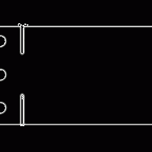 Max Labels 50x100mm Black - 46237 (100 per pack)